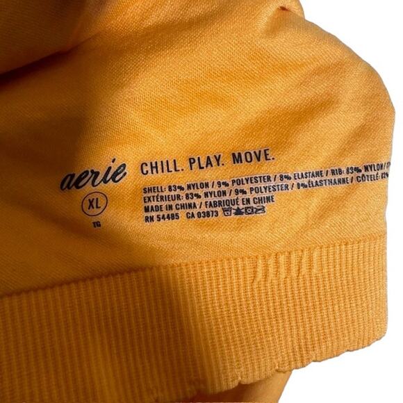 Aerie Orange Multicolor Print Sleeveless Stretch Bandeau Women Sz XL - Picture 7 of 7